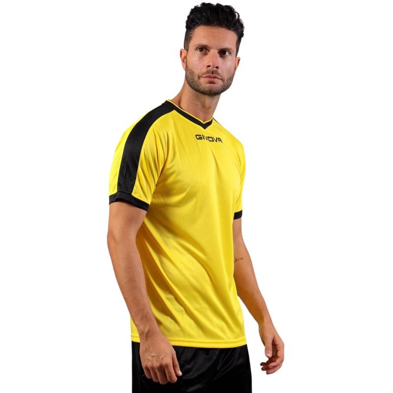 lupin-wear-ca-givova-revolution-interlock-t-shirt-yellow-and-black-mac04-0710-1818486 Givova Revolution Interlock T-shirt yellow and black MAC04 0710 - Image 1