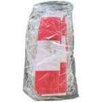 GOAL NET 300x160x90CM WHITE-RED ENERO - Image 3