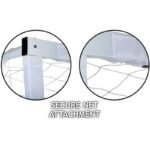 GOAL NET 300x200x110CM WHITE-BLACK ENERO - Image 2