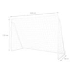 Goal with net and aiming panel Nils BR240P 2in1 240x150cm 10-10-821 - Image 5