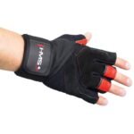 Gym Gloves Black/Red HMS RST01 SIZE XXL - Image 3