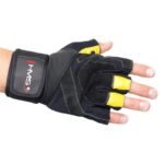 Gym Gloves Black/Yellow HMS RST01 size XXL - Image 4