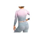 GymHero Ombre Rushguard Longsleeve LONG-MILKSHAKE Pink L - Image 2