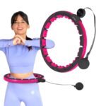 HHM16 HULA HOP BLACK/PINK WITH MAGNETS AND WEIGHT + HMS COUNTER - Image 2