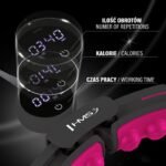 HHM16 HULA HOP BLACK/PINK WITH MAGNETS AND WEIGHT + HMS COUNTER - Image 8