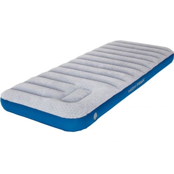 High Peak Cross Beam Single Extra Long Velvet Mattress Light Gray Blue 40043