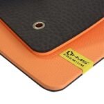HMS Premium MFK01 Orange-Black Club Fitness Mat with Holes - Image 2