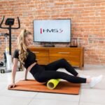 HMS Premium MFK01 Orange-Black Club Fitness Mat with Holes - Image 5