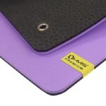 HMS Premium MFK01 Violet Black Club Fitness Mat with Holes - Image 2
