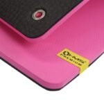 HMS Premium MFK02 Pink-Black Club Fitness Mat with Holes - Image 2