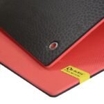 HMS Premium MFK03 Red-Black Club Fitness Mat with Holes - Image 2