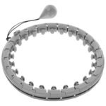 HULA HOP WITH MASSAGER AND WEIGHT GREY ENERO FIT - Image 2