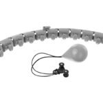 HULA HOP WITH MASSAGER AND WEIGHT GREY ENERO FIT - Image 3