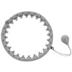 HULA HOP WITH MASSAGER AND WEIGHT GREY ENERO FIT - Image 4