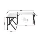 Huzaro Hero 6.3 White Gaming Desk - Image 6