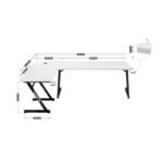 Huzaro Hero 7.0 White Gaming Desk - Image 4