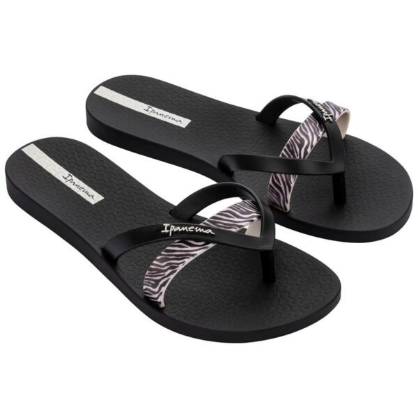 Ipanema Kirei womens flip-flops, fashionable and comfortable, black for the beach