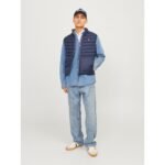 Jack Jones JJEMULTI BODYWARMER COLLAR NOOS 12258457 NAVY BLAZER/TRUE RED - Image 4