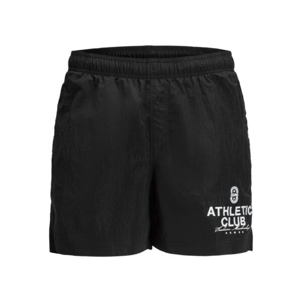 JackJones JPSTMAUI CRINKLE NYLON SWIM STYD SS25 12285513 BLACK/BRIGHT WHI