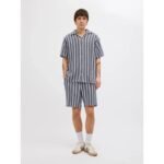 JackJones short joggers JPSTJAIDEN COBA STRIPE JOG SHORTS REG SN 12274413 OCEAN CAVERN - Image 3