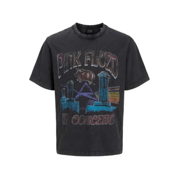 JackJones t-shirt Pink Floyd TEE SS CN STYD 12290792 BLACK