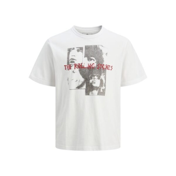 JackJones T-shirt Rolling Stones JPRBLUSTONES SS TEE 12284292 WHITE