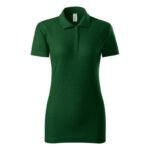 Joy Womens Polo Shirt (Bottle Green) - Image 3