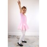Jr Nazo Black Leather Dance Ballet Shoes with Elastic Bands - Image 7