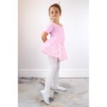 Jr Nazo Leather Dance Ballet Shoes with Elastic Bands White - Image 4