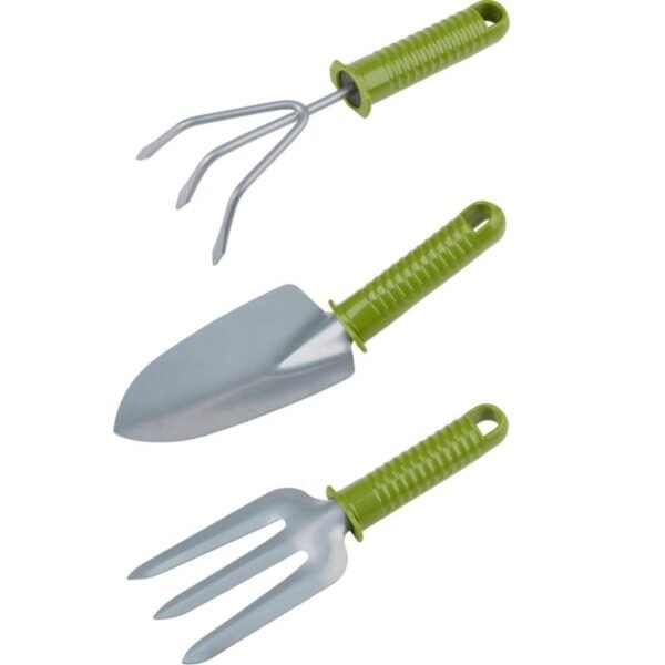 KINZO 3-Piece Garden Tool Set with Plastic Handle