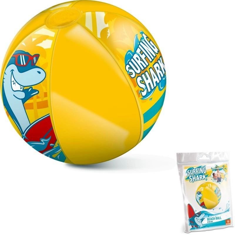 lupin-wear-ca-large-inflatable-beach-ball-with-surfing-shark-mondo-motif-1731120 Large inflatable beach ball with Surfing Shark MONDO motif - Image 1