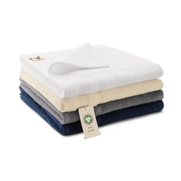 Large Unisex Organic Towel (GOTS) (White)