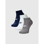 Mens casual ankle socks (SET OF 3) 4F 4FWMM00USOCM442-95S