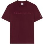 Mens Champion SS Tee Burgundy 220273 RS522 - Image 2