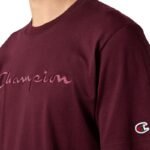 Mens Champion SS Tee Burgundy 220273 RS522 - Image 4
