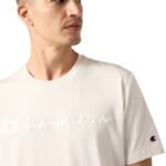 Mens Champion SS Tee Cream 220273 WW056 - Image 4