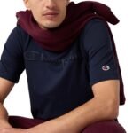 Mens Champion SS Tee Navy Blue 220273 BS501 - Image 3