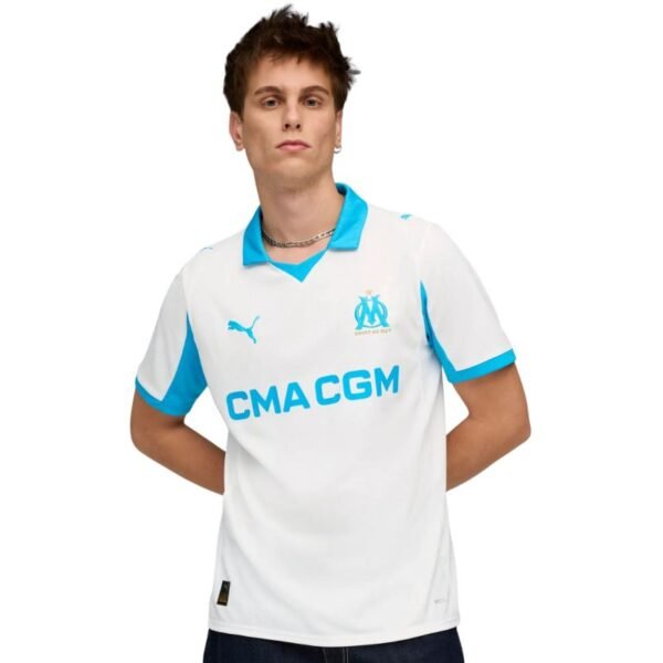 Mens Puma Olympique Marseille Home Jersey Replica white 779801 01