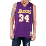 Mitchell Ness Los Angeles Lakers NBA Swingman Jersey Lakers 99-00 Shaquille O`Neal SMJYGS18447-LALPURP99SON
