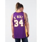 Mitchell Ness Los Angeles Lakers NBA Swingman Jersey Lakers 99-00 Shaquille O`Neal SMJYGS18447-LALPURP99SON - Image 4