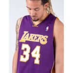 Mitchell Ness Los Angeles Lakers NBA Swingman Jersey Lakers 99-00 Shaquille O`Neal SMJYGS18447-LALPURP99SON - Image 5