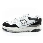 New Balance 550 youth sports shoes sneakers leather fashionable black white - Image 2
