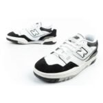 New Balance 550 youth sports shoes sneakers leather fashionable black white - Image 8