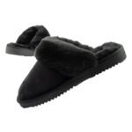 Oneill Pomnio womens slippers, insulated slip-on slippers, fashionable, warm, black