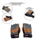 Orange/Gray W HMS RST03 rS Gym Gloves - Image 7