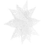 PAPER DECORATION SNOWFLAKE DIAMETER 64 CM WHITE DELUXE - Image 2