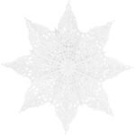 PAPER DECORATION SNOWFLAKE DIAMETER 64 CM WHITE DELUXE - Image 6