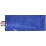 REST TOURIST SLEEPING BAG 170X70CM BLUE ENERO CAMP - Image 4