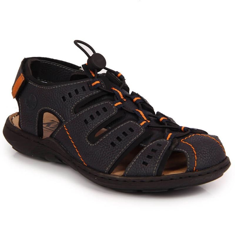 lupin-wear-ca-rieker-m-22021-14-navy-blue-closed-sandals-806481 Rieker M 22021-14 navy blue closed sandals - Image 1