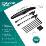 Rockbros Adjustable Bicycle Fender Black FK-891 - Image 2
